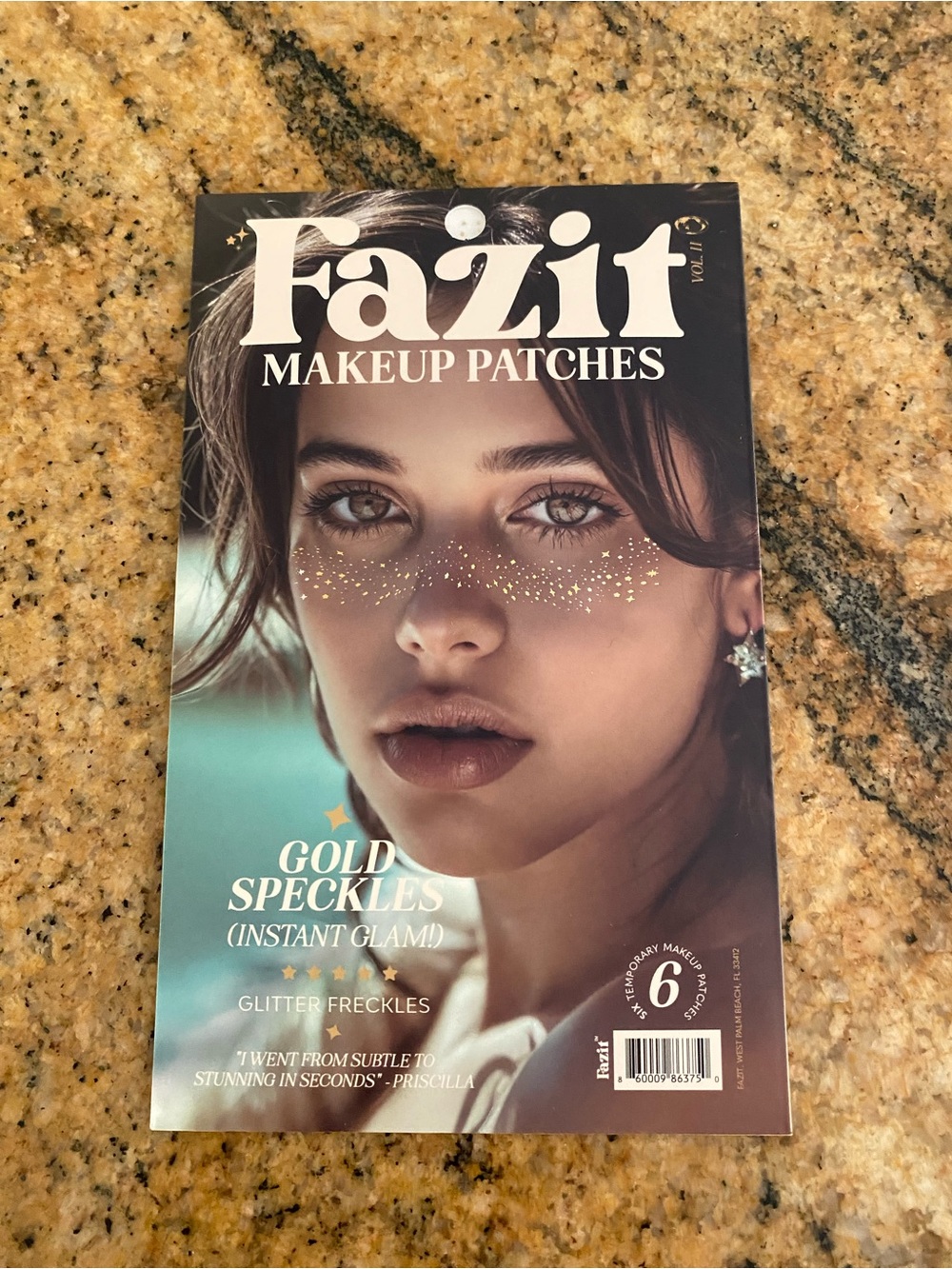 Fazit Gold and Silver Speckles Makeup Patches – Glitter Freckles